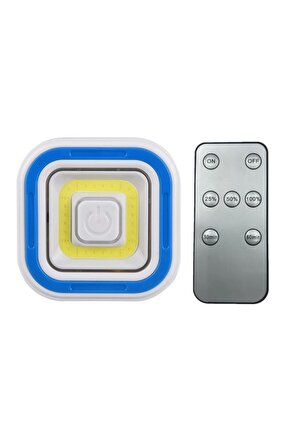 Powermaster Pm-6937 Cob Ledli Pilli Uzaktan Kumandalı Tekli Lamba