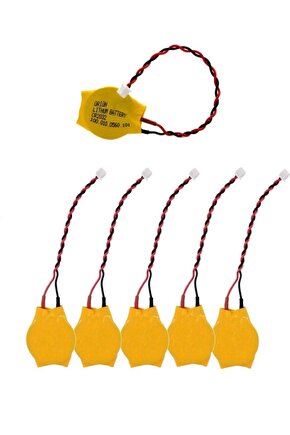 CR2032 3V 2 Kablolu Bios Pili (5li)