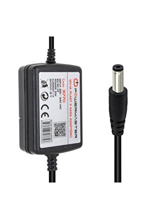 M3lfs- Pm-31770 12 Volt - 1 Amper - 12 Watt 5.5*2.5 Mm Uçlu Iki Ucu Kablolu Masaüstü Adaptör