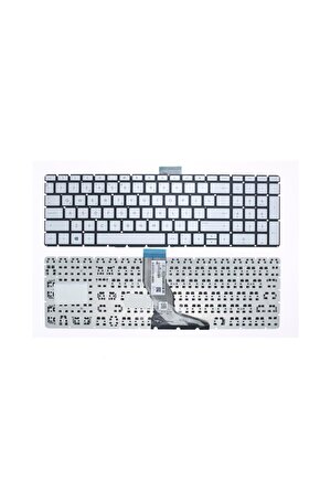Hp 17-bs057cl, 17-bs061st, 17-bs062st Notebook Klavyesi, Laptop Tuş Takımı (Silver, Gri TR)
