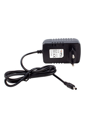 POWERMASTER PM-620 18 VOLT 1 AMPER PLASTİK KASA PRİZ TİPİ ADAPTÖR 3.5*1.35 UÇ