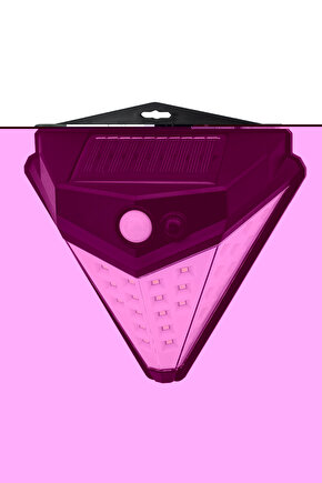 T-1622 40 LEDLİ 120* 5 MT GÖRÜŞ AÇISI SOLAR ÜÇGEN TİP IŞILDAK FENER (81)