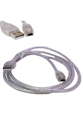 Ipod Şarj Aleti Kablosu Usb 5 Pin Geniş 1.5 Metre Şeffaf (sl-uk5)