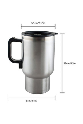 Art002 K01 Powermaster Pm-140Z Paslanmaz Çelik 12 Volt Araç Termos (Klc A-103) Bernami Yeni