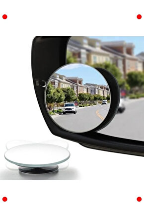 Kör Nokta Aynası - Geniş Açılı Yuvarlak Dikiz Aynası 2li