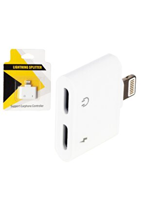 Powermaster Pm-18853 Iphone Şarj Ve Kulaklık Çoklayıcı Çevirici Adaptör Jack