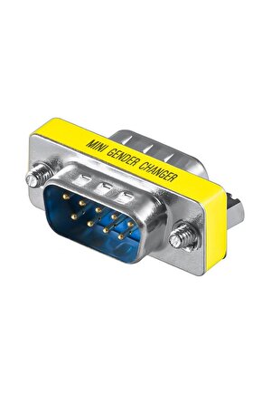 PM-5455 DB9 RS232 Erkek-Erkek (M2M) 9 Pin Çevirici Ara Adaptör
