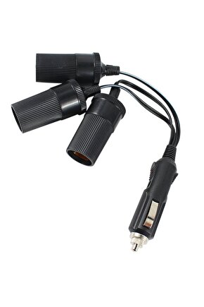 Mlvx Powermaster 3Lü Çakmak Fişi Çoklayıcı (1 Erkek - 3 Dişi Çakmak) Mlv  Blsm