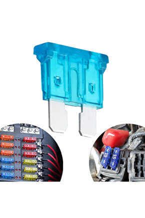 15 AMPER AŞIRI YÜK VE KISA DEVRE KORUMA BIÇAKLI OTO SİGORTASI (100LÜ PAKET)