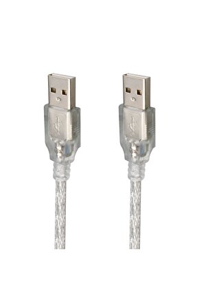5 Metre 2.0v Şeffaf Usb Erkek-erkek Kablo