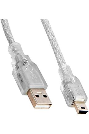 Sl-Uk55 Usb2.0 5M Şeffaf Usb AmMini 5Pin Kablo