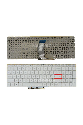 Hp 15-BC401NT, 15-BC402NT Notebook Klavyesi - Beyaz - TR