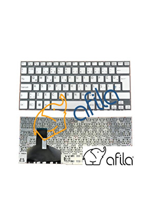 Sony Vaio SVF13N1H4R, SVF13N1J2E, SVF13N1J2R Notebook Klavyesi (Gri TR)