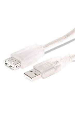40 cm Şeffaf USB Uzatma Kablosu – Kısa Mesafe Bağlantı Çözümü