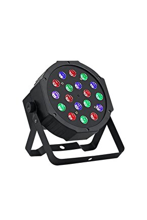 1W 18’li LED PAR Işık – Sahne ve DJ Aydınlatması(açıklama oku )
