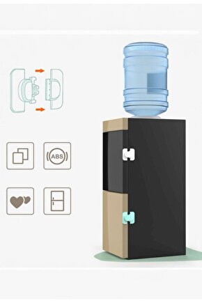 3 adet Geçmeli Yapışkanlı Buzdolabı ve Dolap Çocuk Kilidi | Bebek Güvenliği