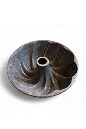 Granit Kaplamalı 25 cm Döküm Kek Kalıbı – Dalgalı Desenli Yuvarlak Kek Kalıbı