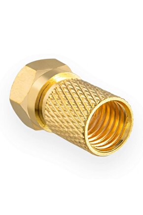 F Konnektör Gold Altın 10 Adet