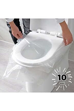 10 Adet Tek Kullanımlık Klozet Örtüsü