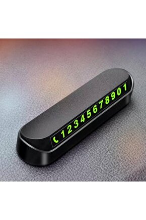 1 Adet Fosforlu Lux Araç Numaratörü Uyumlu Park Telefon Numaratörü Mıknatıslı Aç Kapa