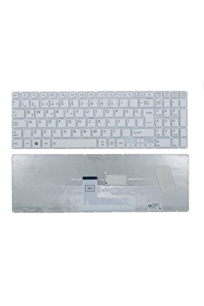 Toshiba Satellite L50-B-1VW L50-B-1VZ L50-B-1W0 Uyumlu Klavye Beyaz TR