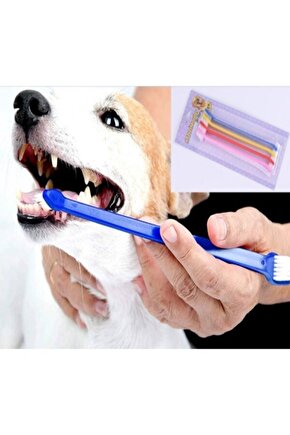 Çift Taraflı Hayvan Diş Fırçası 4 lü set