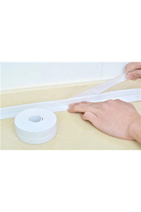 Beyaz Su Sızdırmaz Lavabo Kenar Bandı (kutusuz)(3.2m)