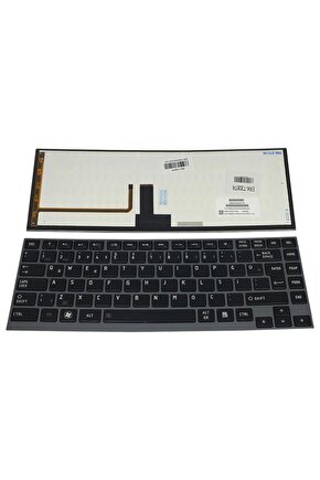Toshiba Z935-ST3N01 Uyumlu Notebook Klavye - Siyah - Backlit