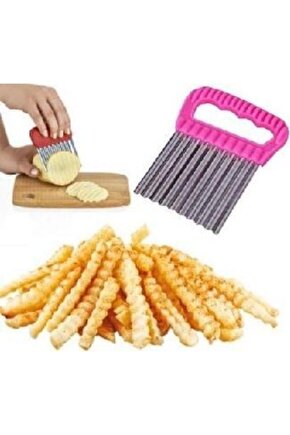 Pratik Patates Meyve Sebze Doğrama Dilimleme Cips Bıçağı