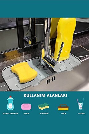 Silikon Musluk Matı Mutfak Banyo