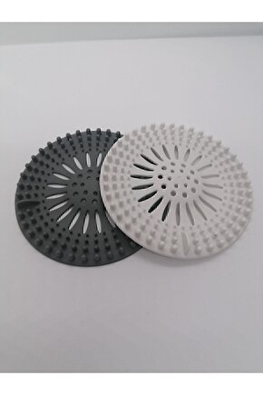 LEON LİFE Yuvarlak Kaymaz Silikon Evye Küvet Banyo Lavabo Silikon Süzgeci