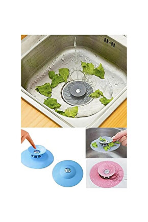 Silikon Süzgeçli Lavabo Banyo Tıkacı Evye Küvet Gider Tıpası