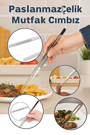 30 Cm Yiyecek Servis Maşası Air Fryer Cımbızı Et Kızartma Barbekü