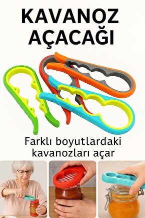 Silikon Kavanoz Açacağı – Farklı Kapak Boyutlarına Uygun Pratik Yardımcı