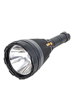 POWERMASTER W5118 SÜPER PARLAK - PİLLİ - ŞARJLI - 4 FARKLI MOD SEÇENEKLİ BATTAL BOY EL FENERİ (4738)