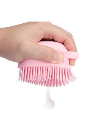 Şampuan Hazneli Silikon Peeling Duş Fırçası