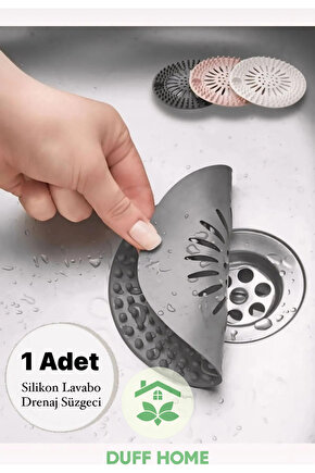 Silikon Mutfak Lavabo, Banyo , Küvet Drenaj Süzgeci Saç Kıl Tutucu Banyo Lavabo Süzgeci