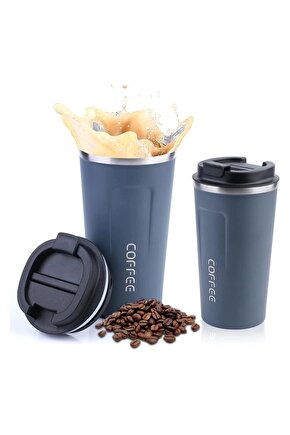 Sunup Paslanmaz Çelik 380 Ml Vakumlu Kapaklı Termos Kupa