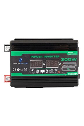 Newface TED300W Dijital Ekran 12Volt 300Watt Modified Sinus Power İnverter
