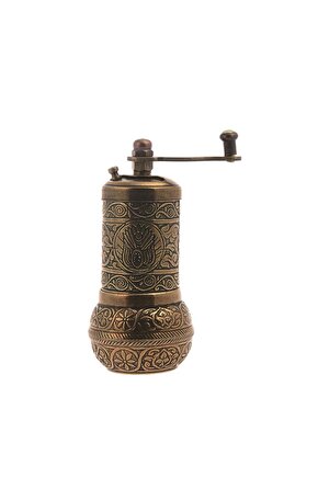 Zamak Toplu Karabiber Değirmeni Antik Sarı