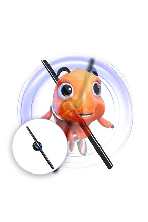 F-1 12 VOLT 170 DERECE GÖRÜŞ AÇILI 430 MM X 430 MM X 39 MM SMART 3D HOLOGRAM FAN (4887)