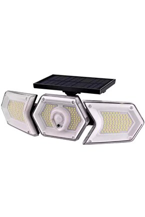 W774a Sensörlü Solar Güneş Enerjilı 254 Smd Ledli 3 Modlu Beyaz İnduksiyon Lambası
