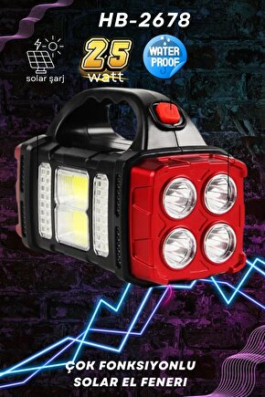 Güçlü güneş LED ışıkları el feneri paneli harici  kamp yürüyüş USB şarj edilebilir el feneri