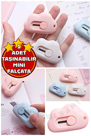 1 Adet Taşınabilir Cep Ve Çanta Mini Falçata | Sevimli Bulut Şeklinde Falçata,maket Bıçağı