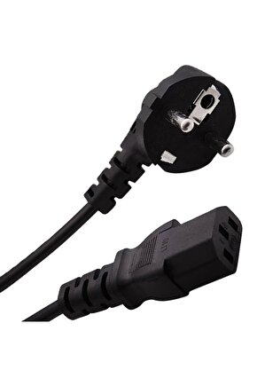 10 Metre Uzun Bilgisayar Elektrik Kablosu Universal C7 Kablo 3x1mm AXE66-44E9