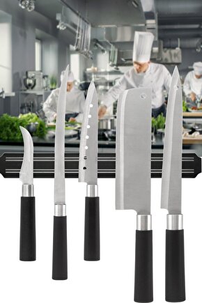 55 cm Mıknatıslı Metal Bıçak ve Alet Tutucu, Güçlü ve Pratik Kullanım