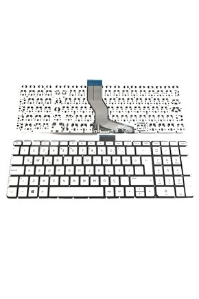 Hp 15-ab, 15-ak Serisi Notebook Klavyesi (beyaz Tr)