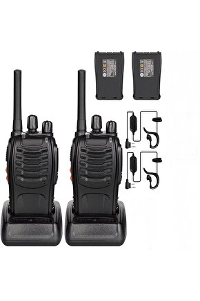 Baofeng 2 Adet Diş Kliniği Telsiz Seti Takımı Pmr Lisanssız Telsiz