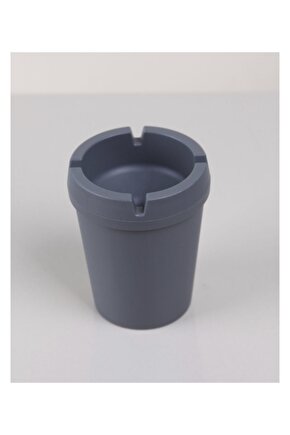 Gri Yuvarlak Kokusuz Silikon Küllük