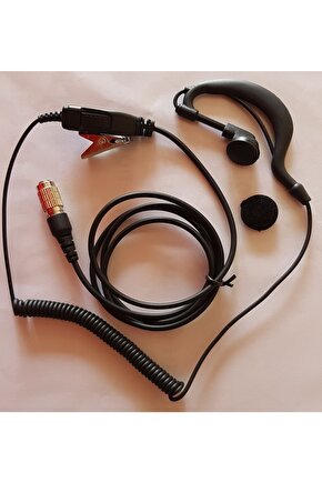 Aselsan 4411 - 4415 - 4711 - 4713 - 4715 Uyumlu Kulak Sarmalı Helezonlu Kulaklık Mikrofon